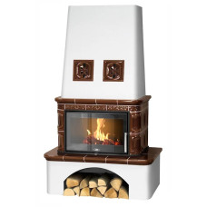 Kachlová kamna ABX Laponie exklusive, Hnědá